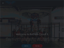 Tablet Screenshot of anthemcrossfit.com
